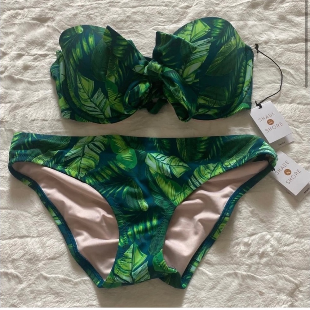 Shade and Shore Palm Leaf Bikini